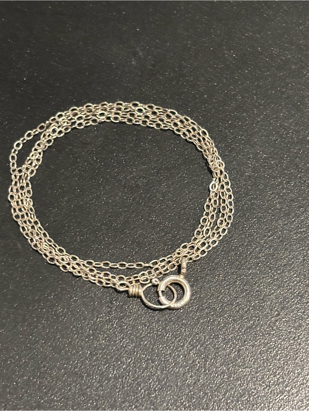 .925 Sterling Silver Vintage Cable Link Fine Jewelry Necklace 21”